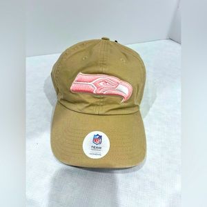 Seahawks Pink and Khaki NWT Women’s Football team Cap Adjustable